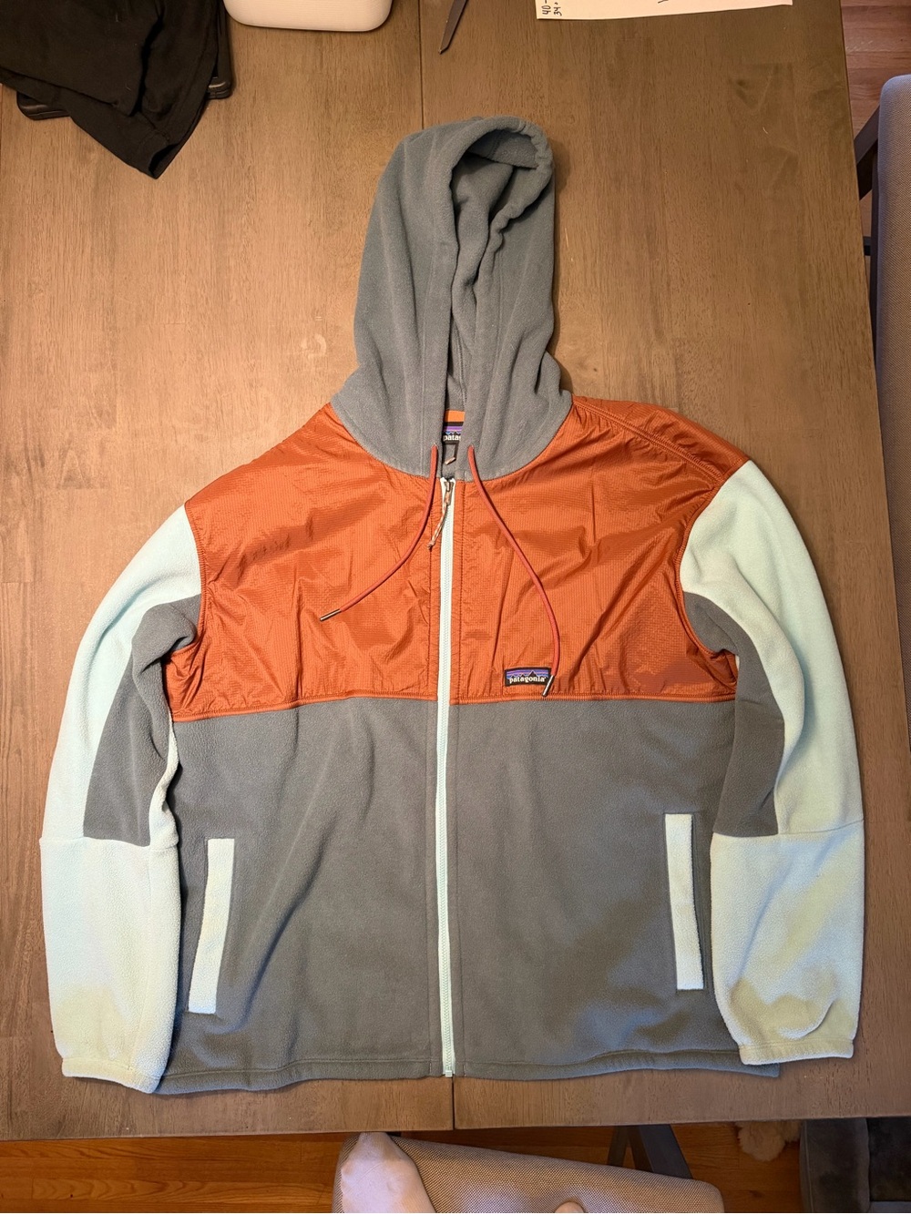 Patagonia Colorblock Synchilla Full Zip Fleece Hoodie Jacket